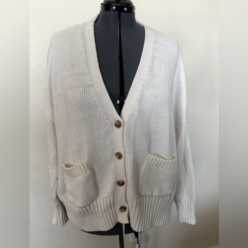 Cream Knit Cardigan